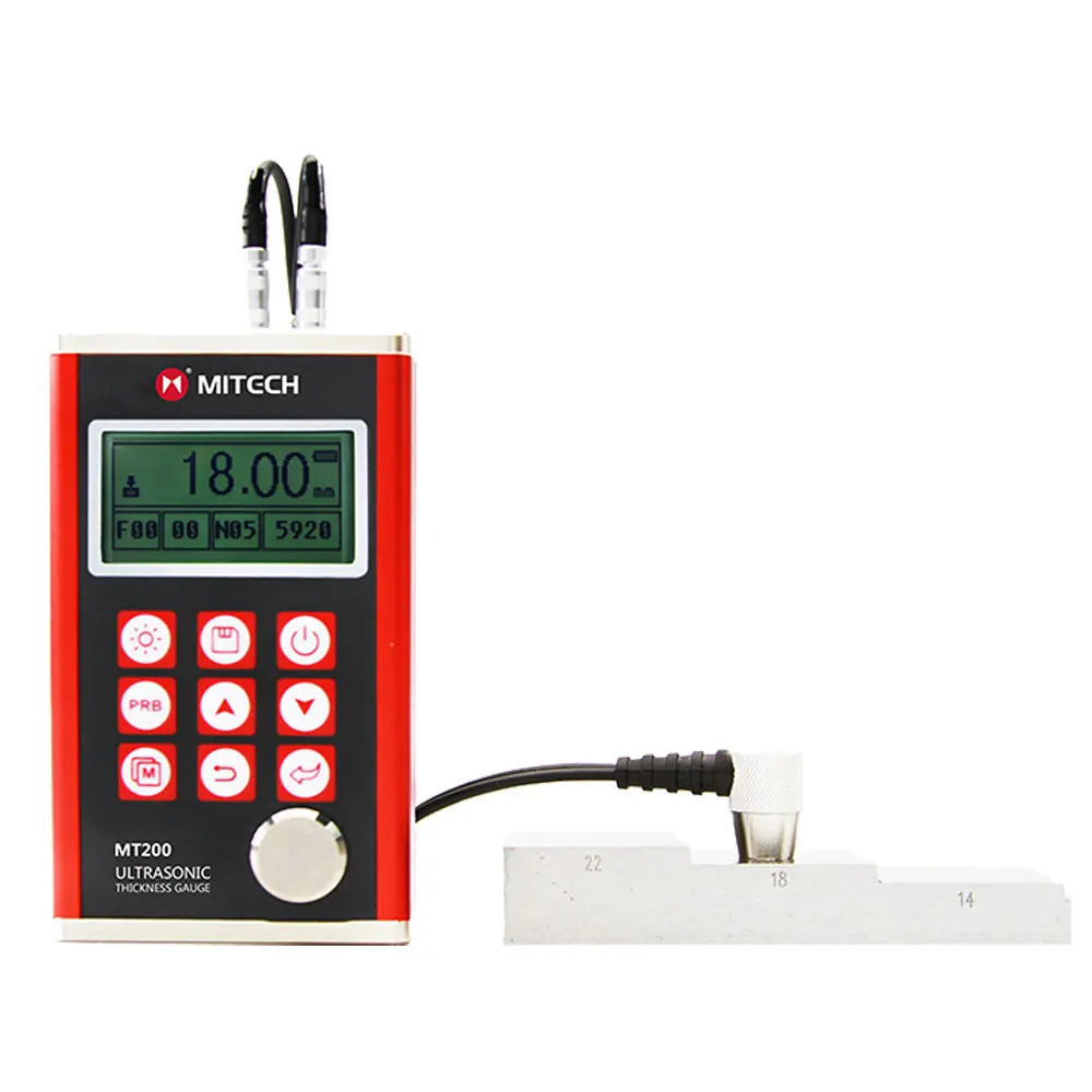 Ultrasonic Thickness Gauge digital MT200 various materials, such as metal, plastics, ceramic ultrasonic conductors 0.75～300mm