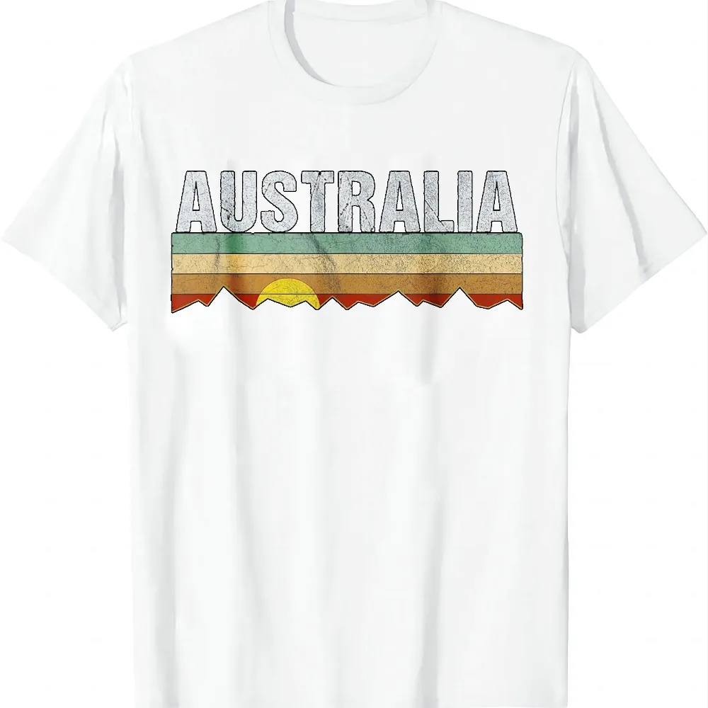 Vintage Australia Retro T-Shirt Summer Casual T Shirt Women Mens Clothing Tops Vintage Clothes Camiseta Streetwear Harajuku