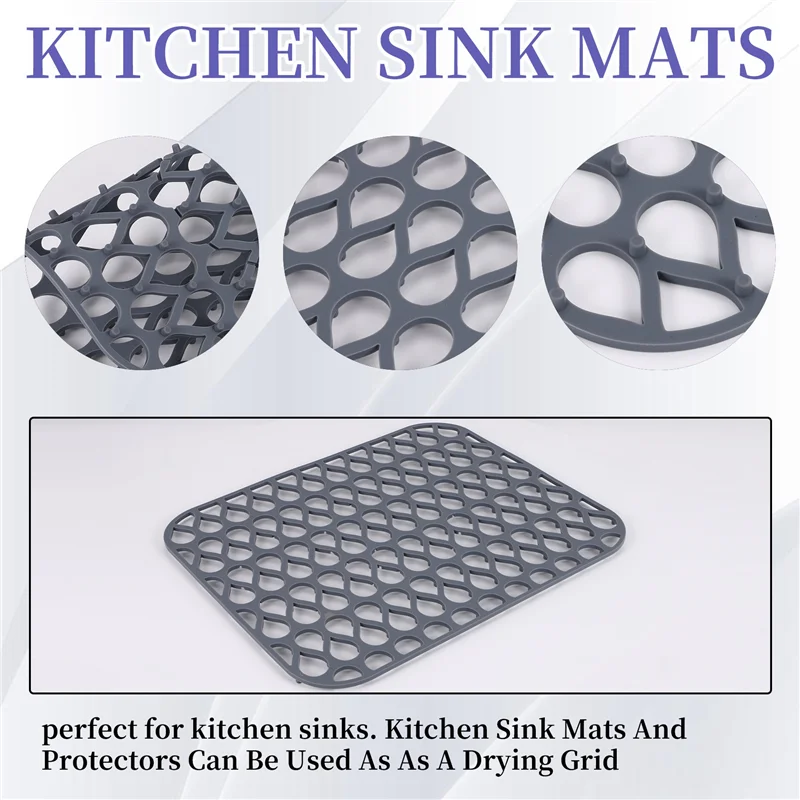 

YWDZ-силиконовые защитные накладки для раковины для кухни, складной нескользящий коврик для раковины, сетка для дна фарфоровой раковины из нержавеющей стали