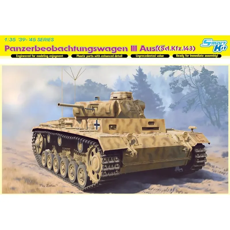 DRAGON 6792 1/35 1/35 Pz. Beob. Wg. III Ausf.( Sd.Kfz. 143) - Scale Assemble Model Kit