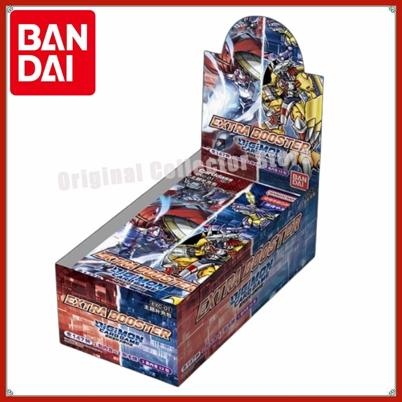

Оригинальные карты Bandai Digimon DTCG, коллекционная игра, китайский цифровой монстр EXC01-EXTRA BOOSTER, пополняющая сумка, коллекционный подарок ребенку