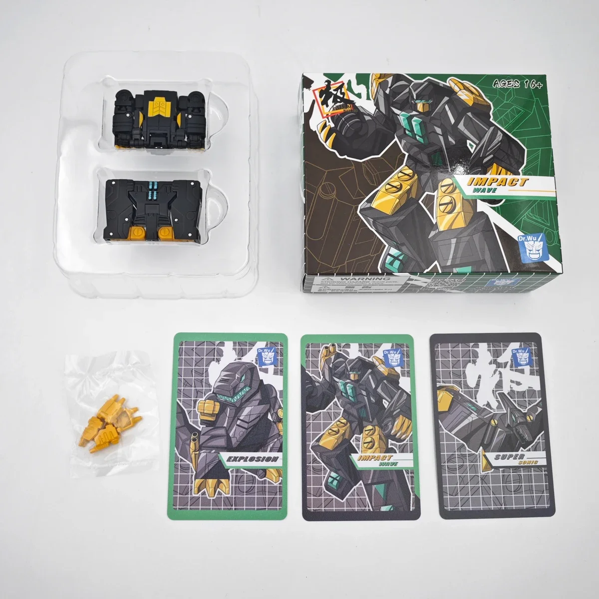 DR.WU TRANSFORMATION DW-E55B SUPERSONIC EXPLORATION SMALL SCALE DECIBEL MINI MAGNETIC Tape Actionfigur