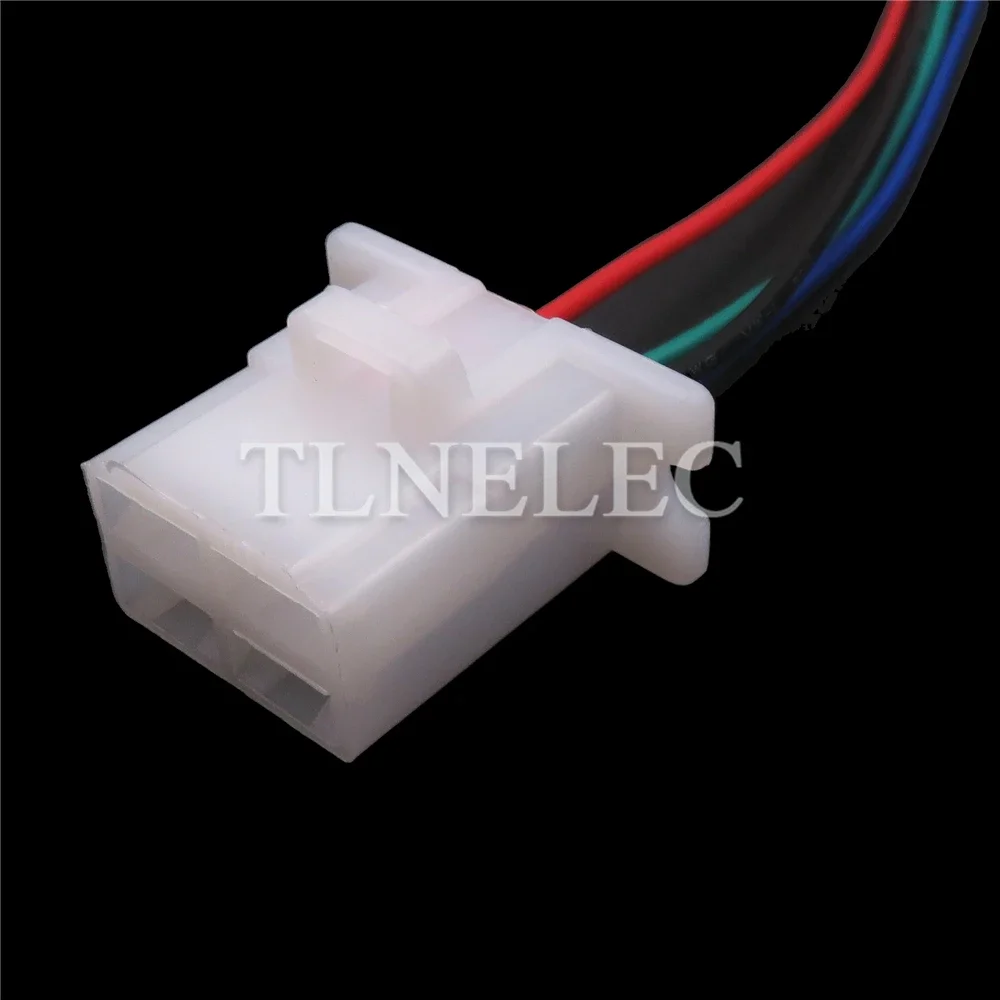 Conector de cable de cableado macho hembra para automóvil de 4 pines con cables, enchufe sin sellar para automóvil con terminal 6120-2043