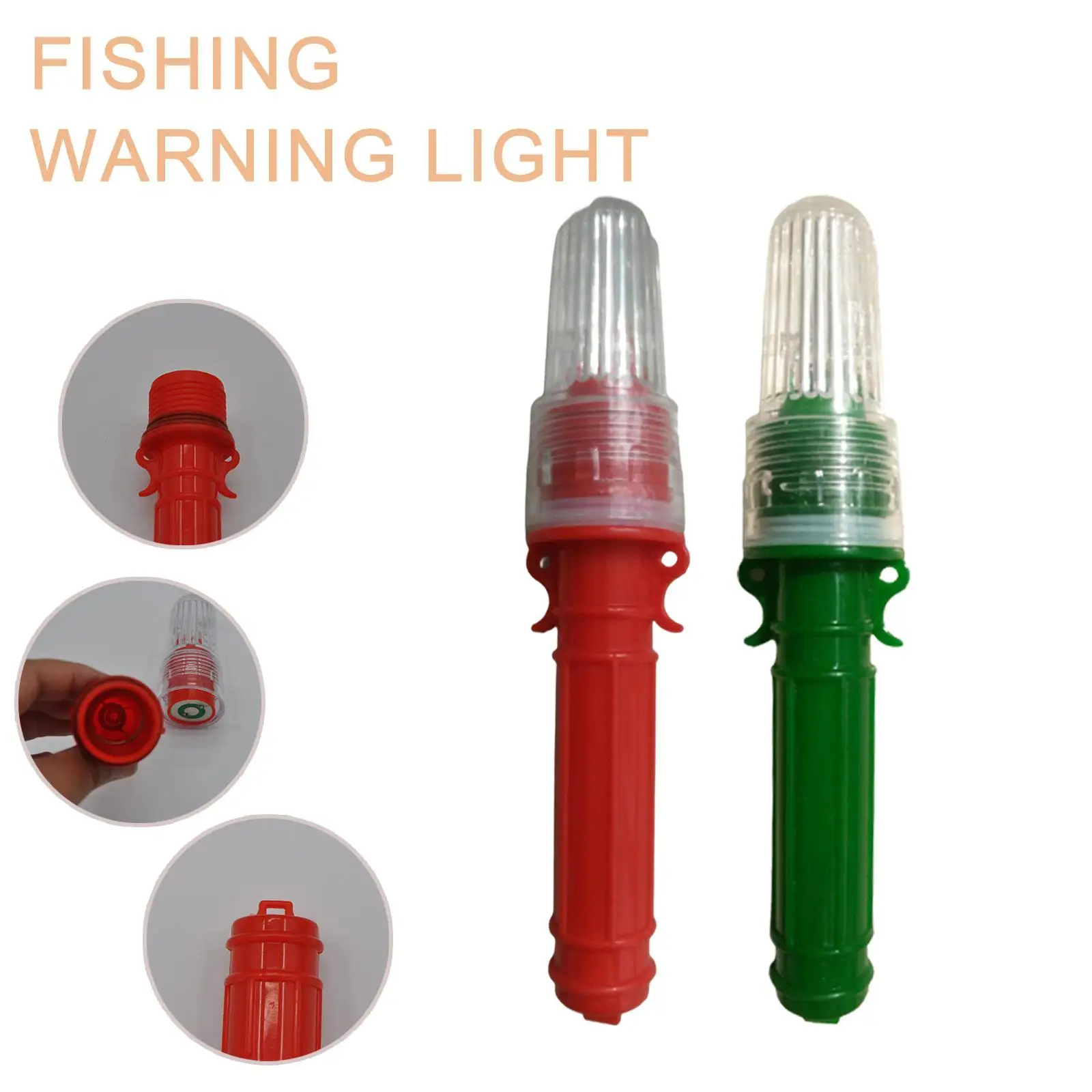 1Pcs Fishing Light Double Single Color Beacon Lamp Indicator Signal Light Lure Accessory Buoy Underwater Fish Lamp Fishing