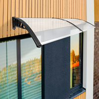 200cm Outdoor Door Canopy, Porch Awning Rain Shelter, 35.4\
