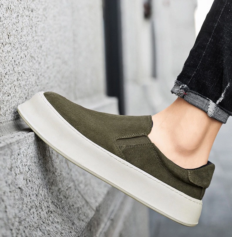 Neue Vielseitige Herren-Freizeitschuhe Leichte Herren-Wanderschuhe Slip-On Lazy Shoes – Detail 6