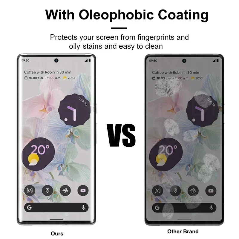 3D Curved High Quality Full Glue UV Tempered Glass For Google Pixel 6 Pro Screen Protector For Google Pixel 7 8 Pro