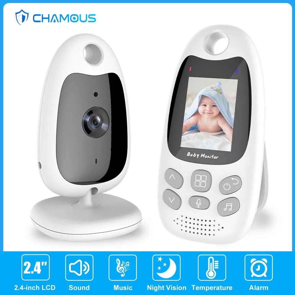 2.4 Inch Video Baby Monitor Camera 2.4G WiFi Surveillance Camera Two Way Audio Temeperature Monitor Security Babysitter VB610