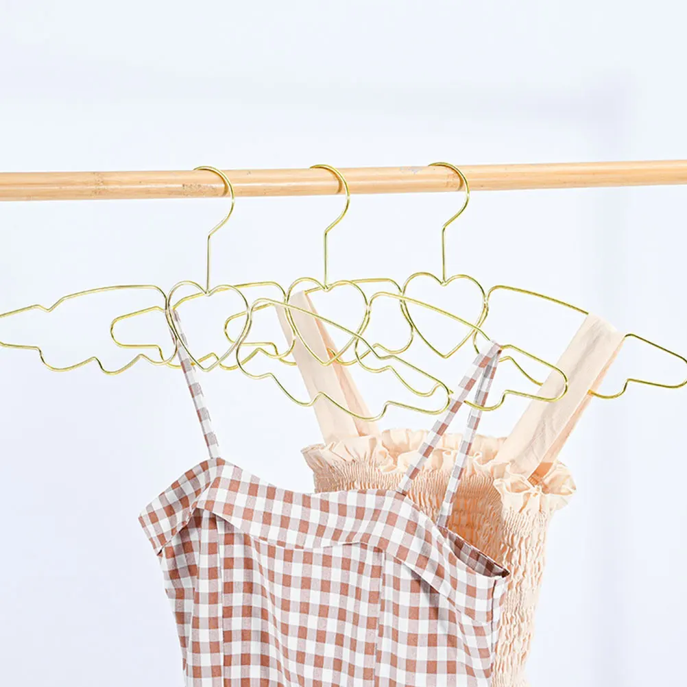 

4pcs Angel Hangers Metal Non Coat Hangers Slip Closet Organizer Garment Storage Home Use Clothes Holder