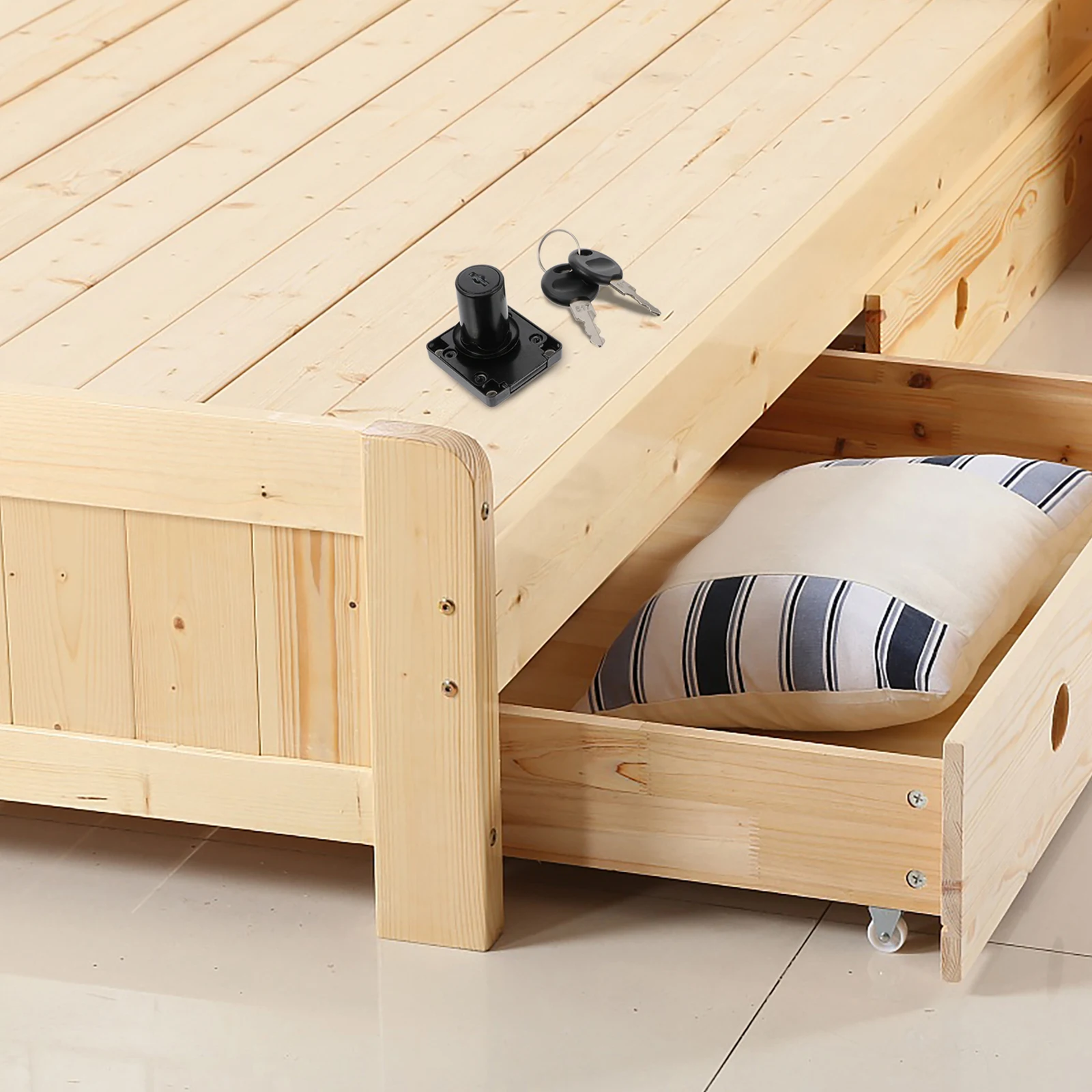 1 Set Security Drawer Locks Letter Box Locks Cupboard Lock Desk Lock Mailbox Lock