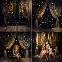 Mehofond Photography Background Black Glitter Curtain Kids Family Birthday Party Maternity Portrait Decor Backdrop Photo Studio