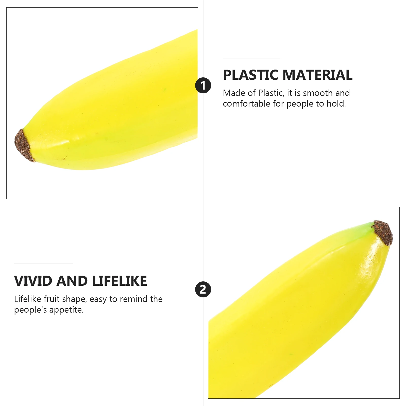 

Lifelike Foam Banana Decoration Creative Photo Props for Wedding Home Office Educational Kids Fruit Shape Gift