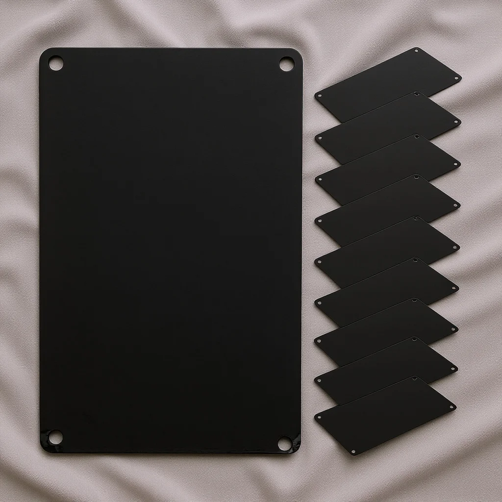 

10Pcs DIY Aluminum Sign Blanks Pre-Drilled Metal Plates for Engraving Name Tags Office Door Signs Home Garden Wall Art Craft