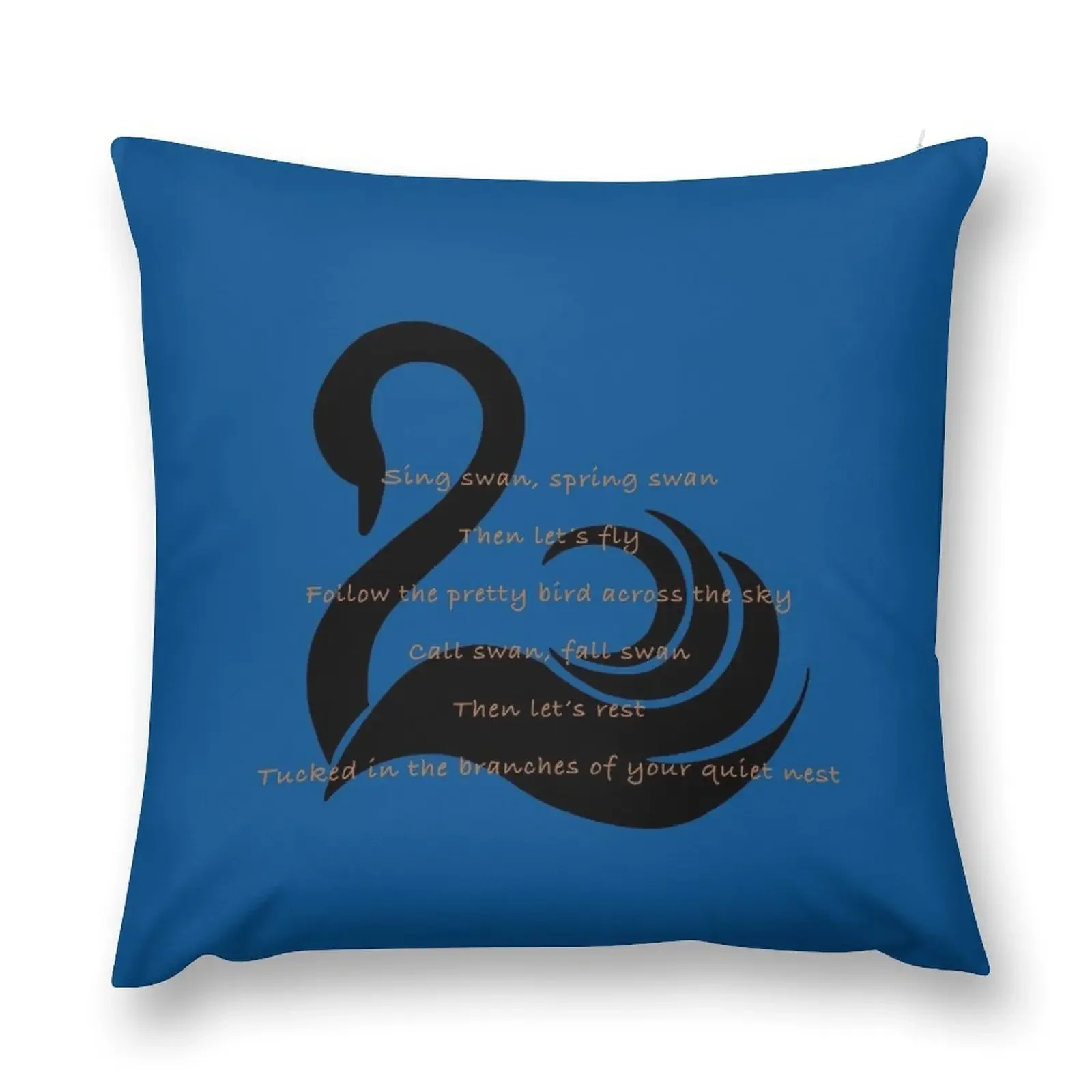 

Black Swan Poem Throw Pillow Christmas Pillowcase Pillowcases Bed Cushions Christmas Pillow Cases pillow