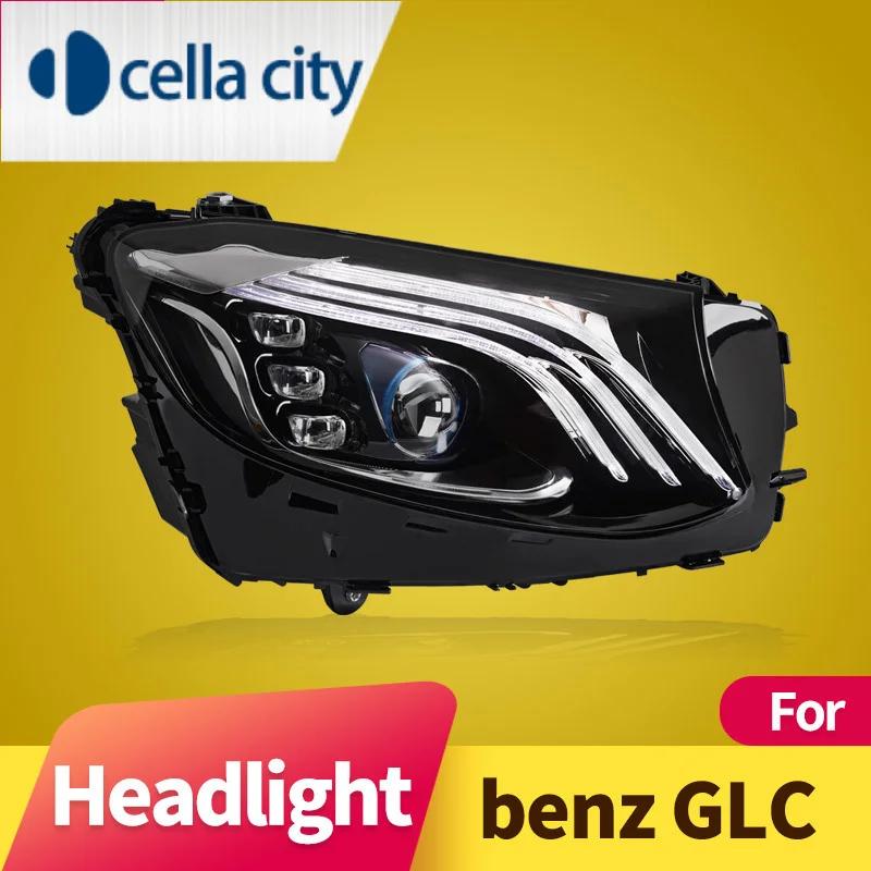 LED المصباح الجمعية لمرسيدس بنز ، DRL العارض عدسة ، اكسسوارات السيارات ، GLC W253 2016-2019 ، GLC300 ، GLC350