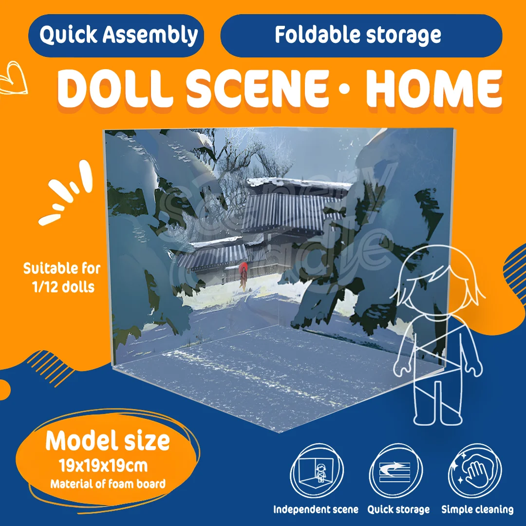 DIY Cabine PVC Model Display Board Blind Box Figuur Speelgoed Pop Rekwisieten Scène Achtergrond voor verzamelfiguren en displaylocaties