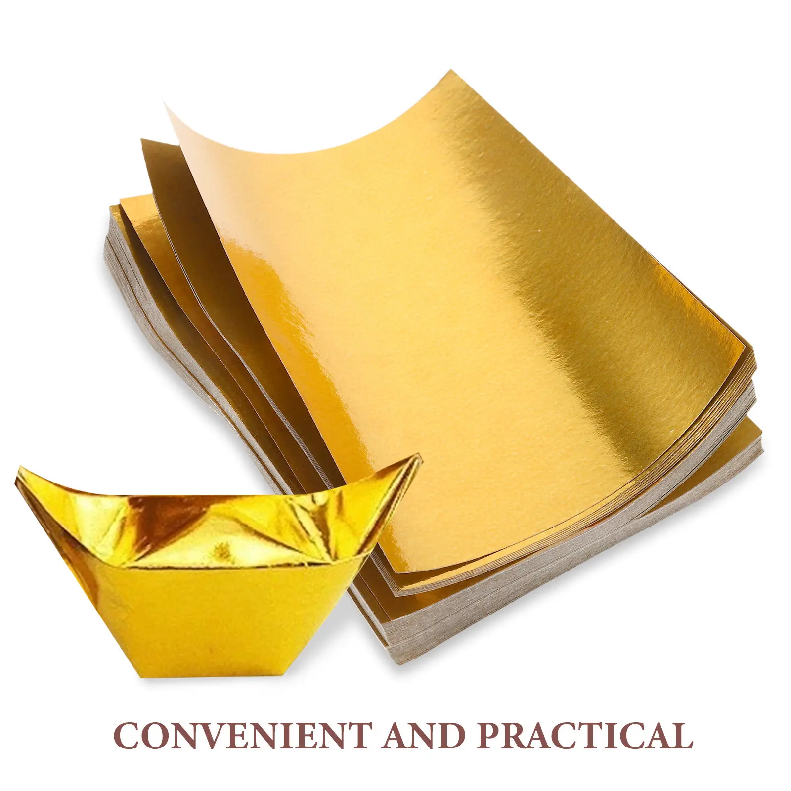 1000Pcs Golden Ingot Paper Sheets Metallic Gold Foil for DIY Ancestor Worship Ingots Qingming Festival Tomb-Sweeping Day