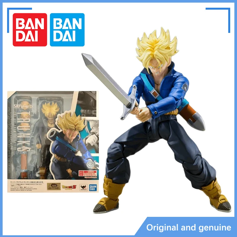 In Stock Bandai BHRB S.H.F Super Saiyan Trunks The Boy From The Future Dragon Ball Action Figure Model Toy Collection Gift