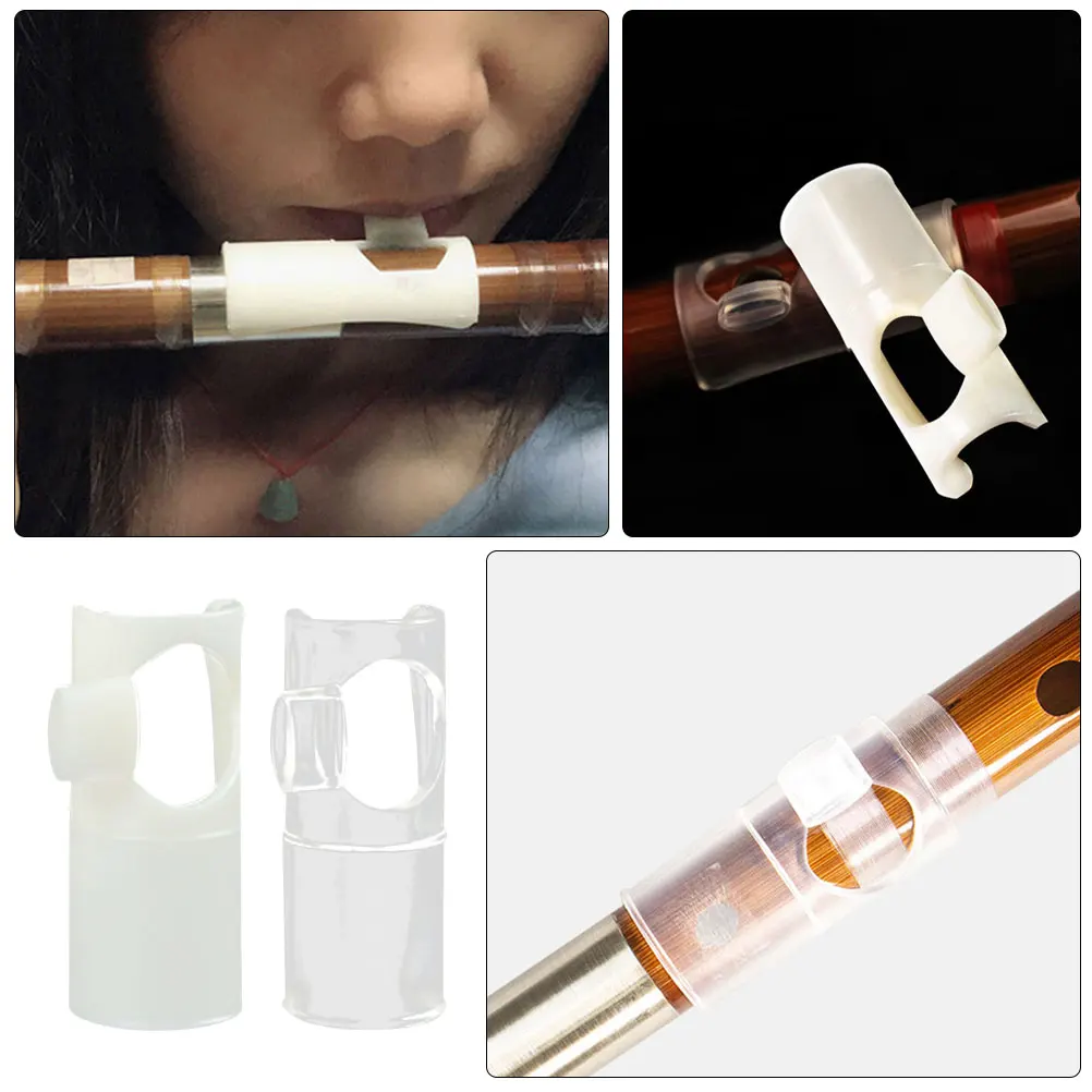 

2pcs Flute Mouthpiece Replacement Durable Nylon Compact Design For Beginner Student Professional Flute Blow Aid Mouthpieces