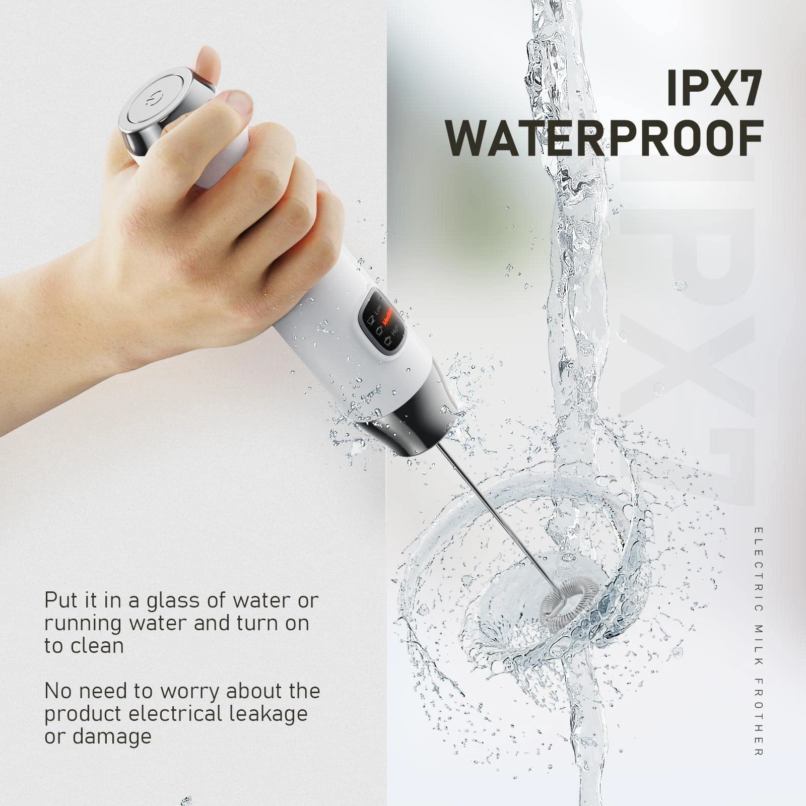 3 Modes electric milk frother with stand handheld wireless USB rechargeable coffee mixer shaker maker latte frother automatic