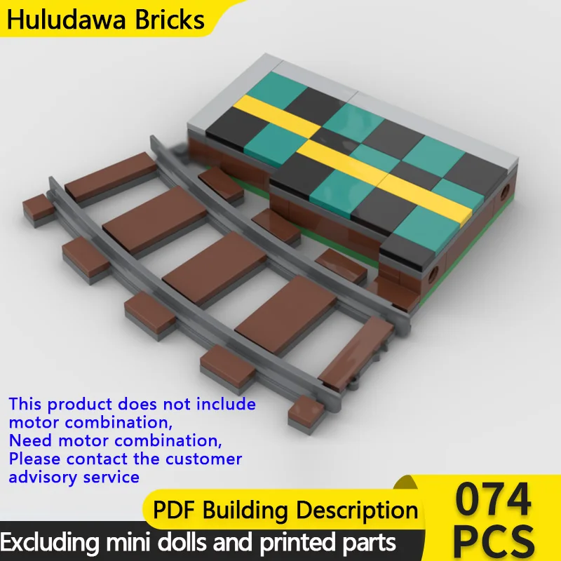 

City Street View Model MOC Building Bricks Train Station Curved Modular Technology Children Holiday Gifts Assemble Toys Suit