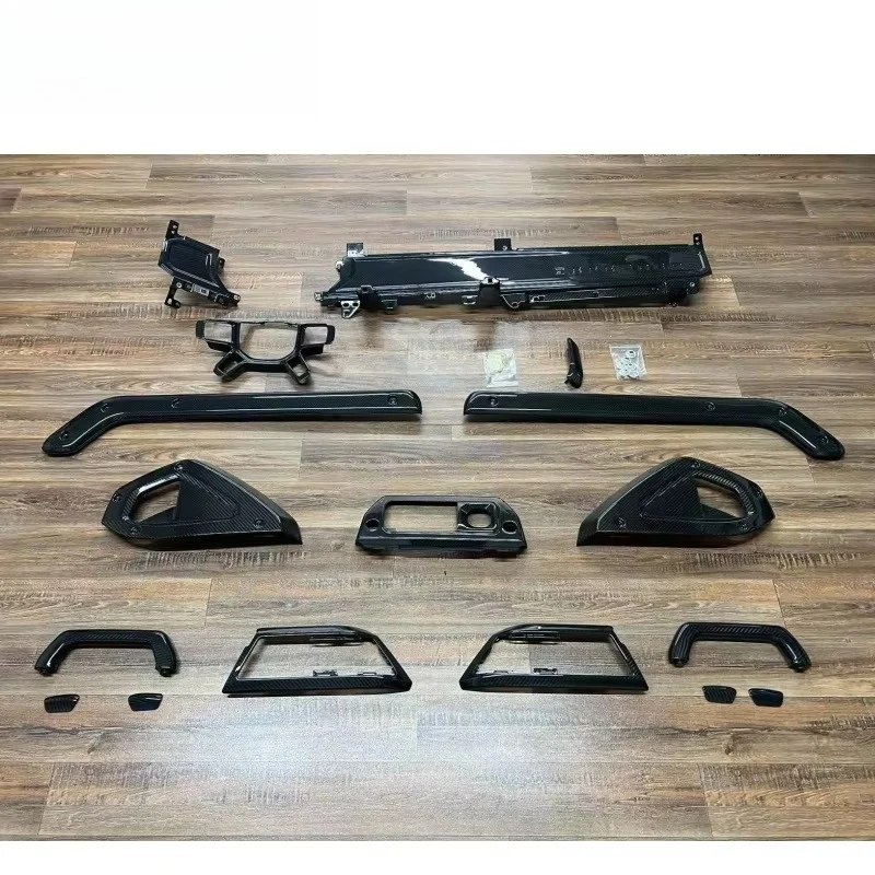 Pour Defender intérieur sec pièces en Fiber de carbone adaptées pour RR Def 110 et Coupe 90 garnitures de tableau de bord en carbone pour Def
