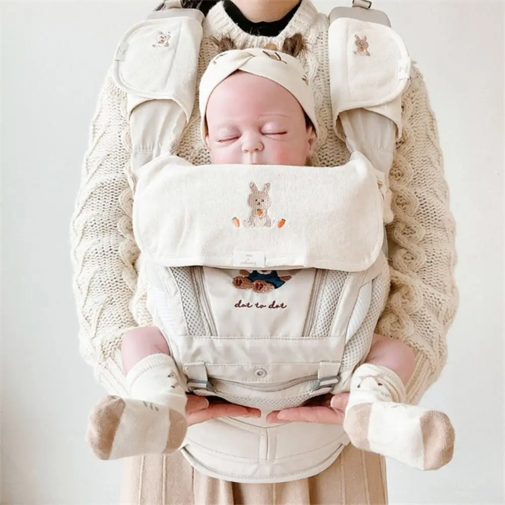 Cartoon Burp Cloths Cotton Baby Bibs Cotton Bear Baby Saliva Towel Rabbit Soft Chest Bite Towel Baby Shoulder Strap