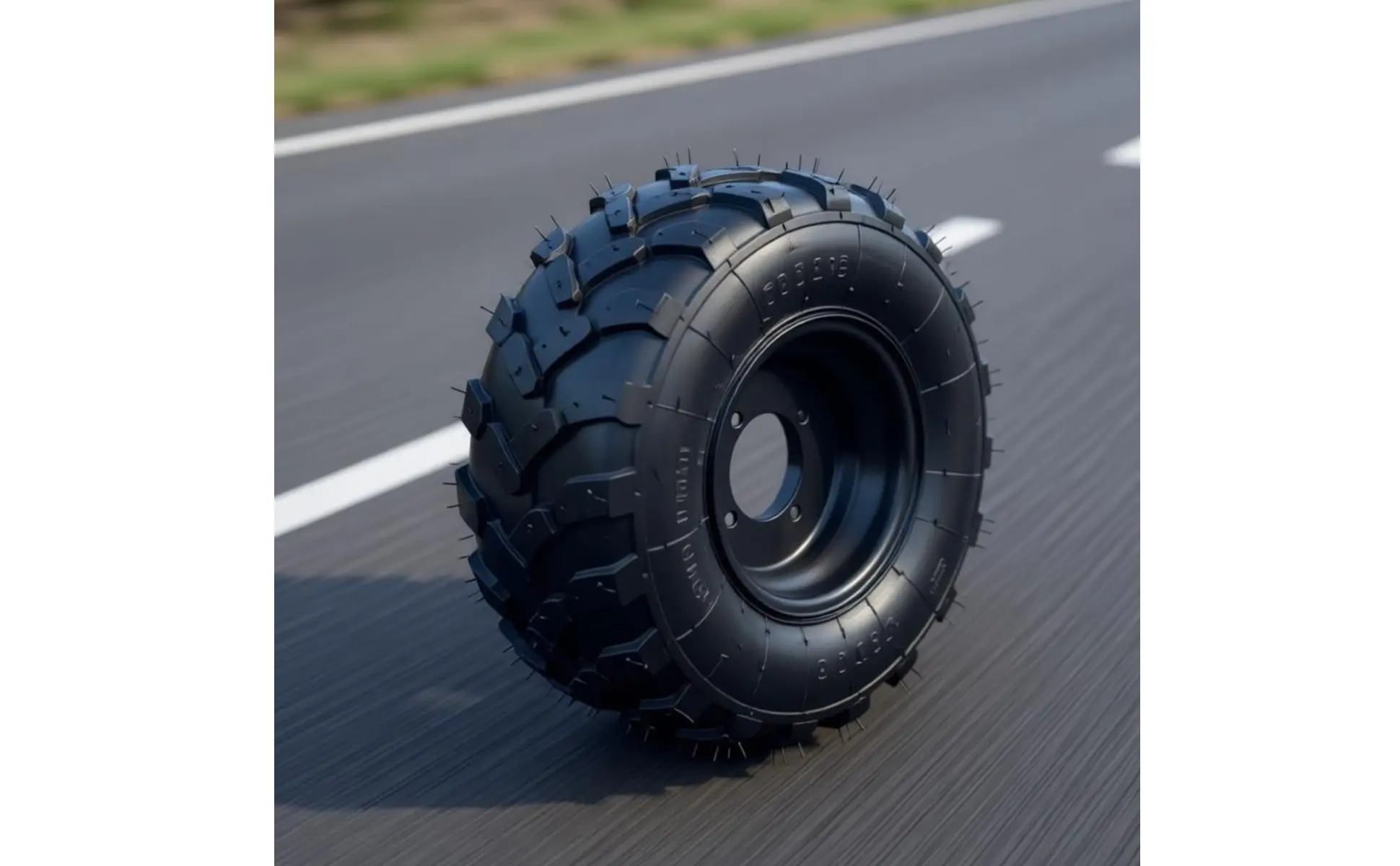 Go-Kart Kart Tire and Rim Heavy Duty 16x8-7 Go-Kart Kart Wheel Tire Away-Road Part High Performance for Beach