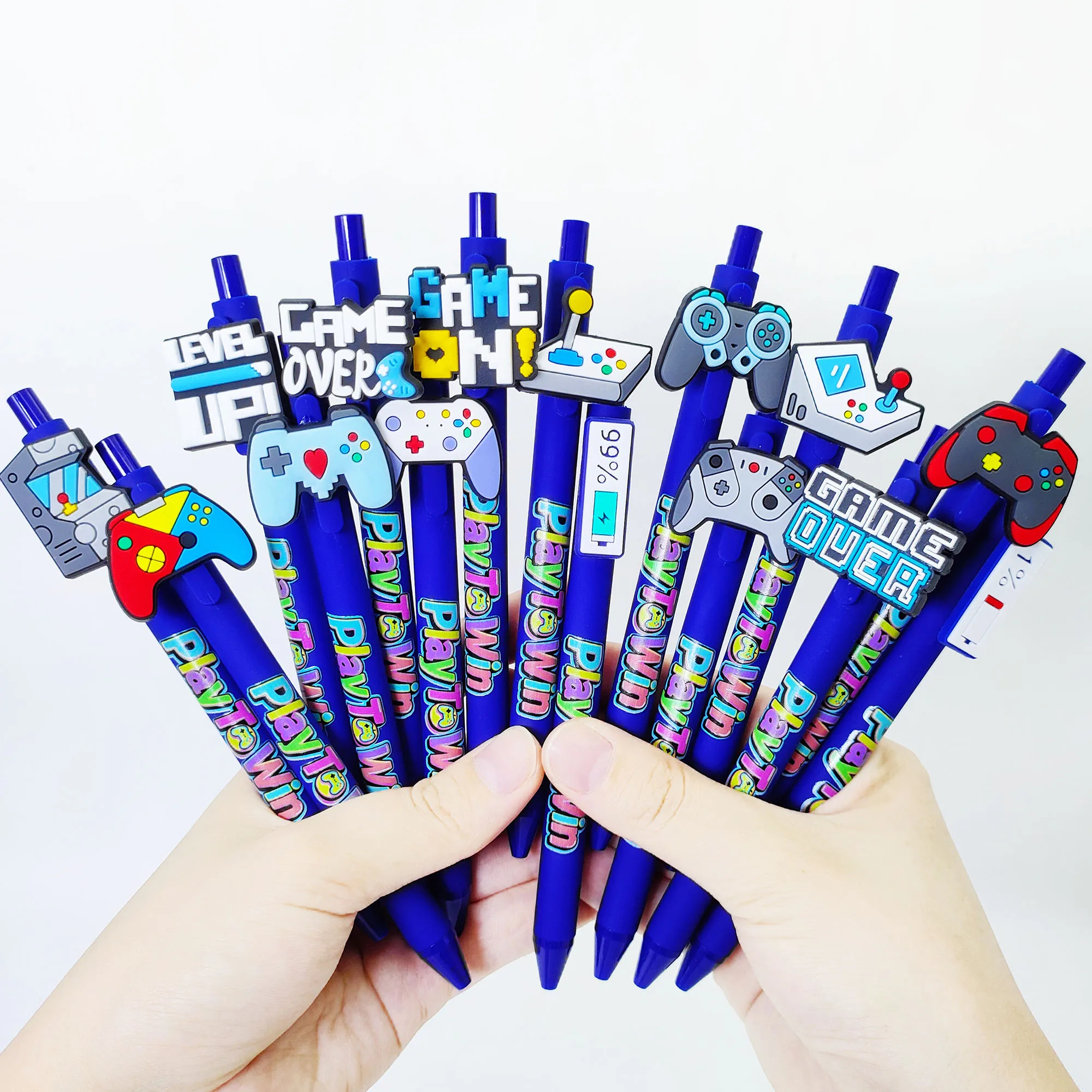 

10pcs/15pcs/30pcs Game Console Controller Series Printed Ballpoint Pen Student Writing Press Neutral Pen Birthday Gift.