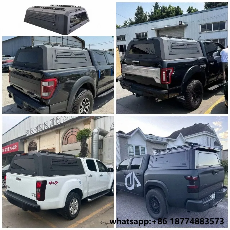 Waterproof Steel Pickup Hardtop Canopy Aluminum Alloy Anti-rusted Camper Shell for Dodge Ram 1500 Ford F150 Toyota Hilux Tacoma