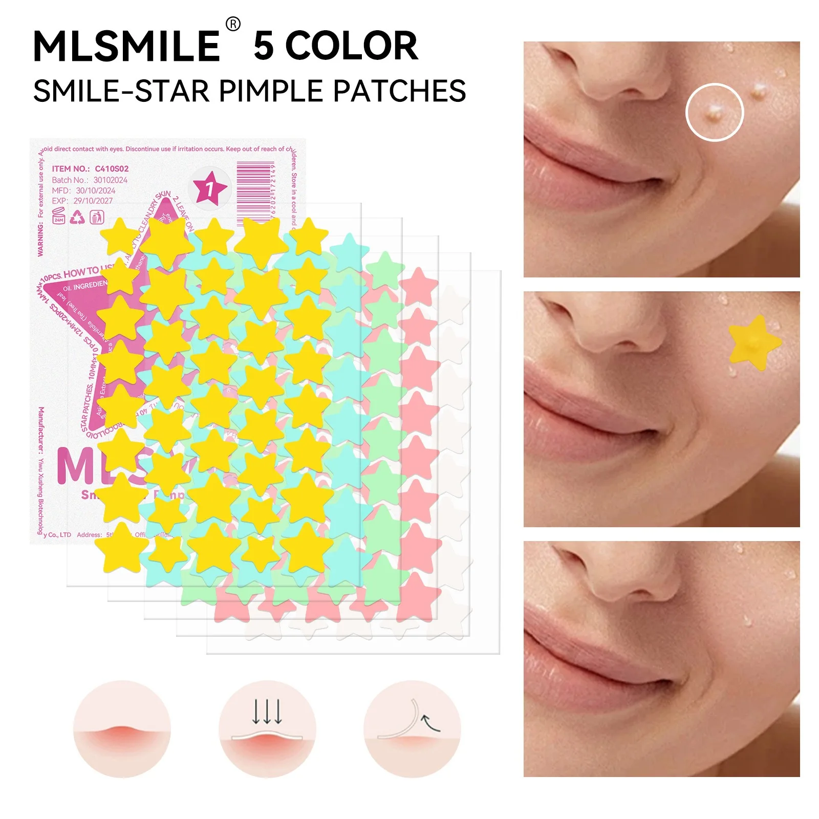 

Acne patch invisible beauty concealer fades blemishes acne marks mild non-irritating acne patch facial skin care patch