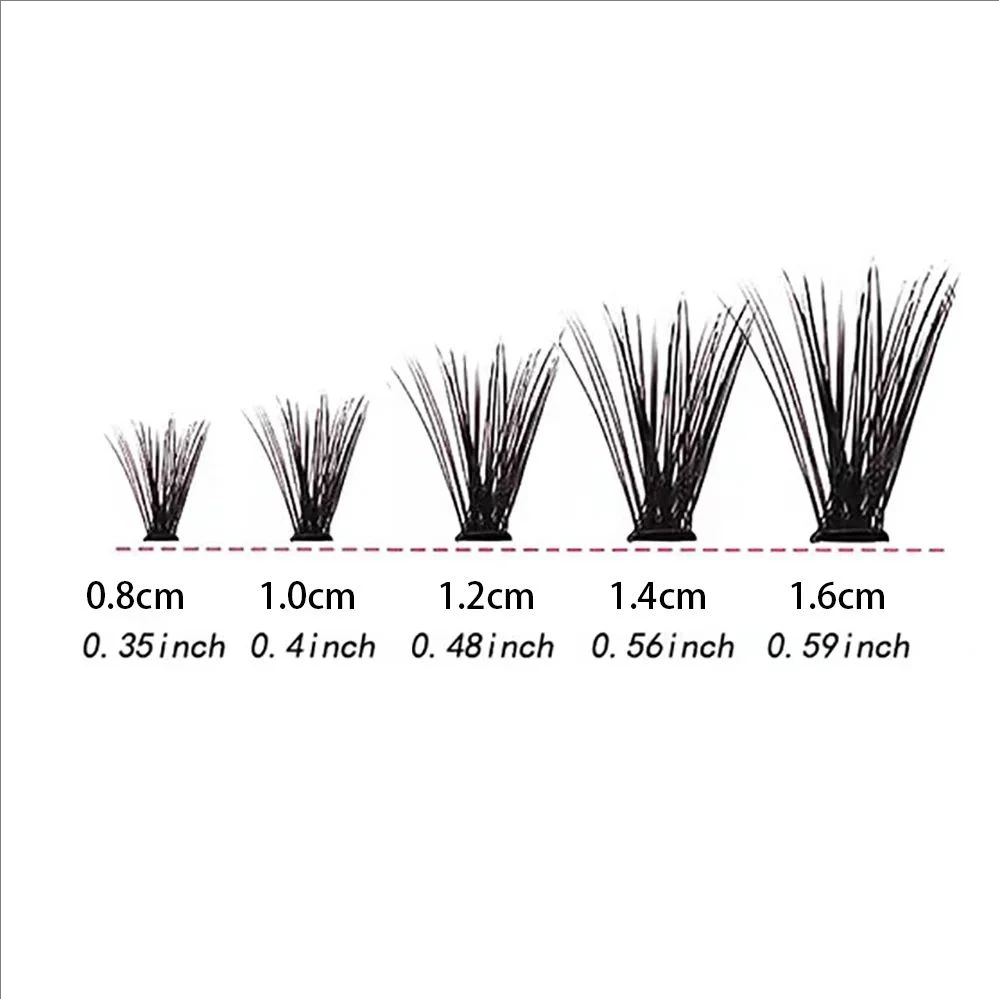 MJ Individual Lashes 8-16mm 200pcs Cluster Lashes Natural Look Mixed Tray DIY Eyelash Extension Volume Lash Clusters Eyelashes