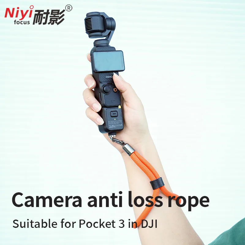 Cordino per tracolla per fotocamera Corda a mano a sgancio rapido per DJI OSMO Pocket 3 Anti-smarrimento con accessori per fotografia con cinturino da polso a vite 1/4