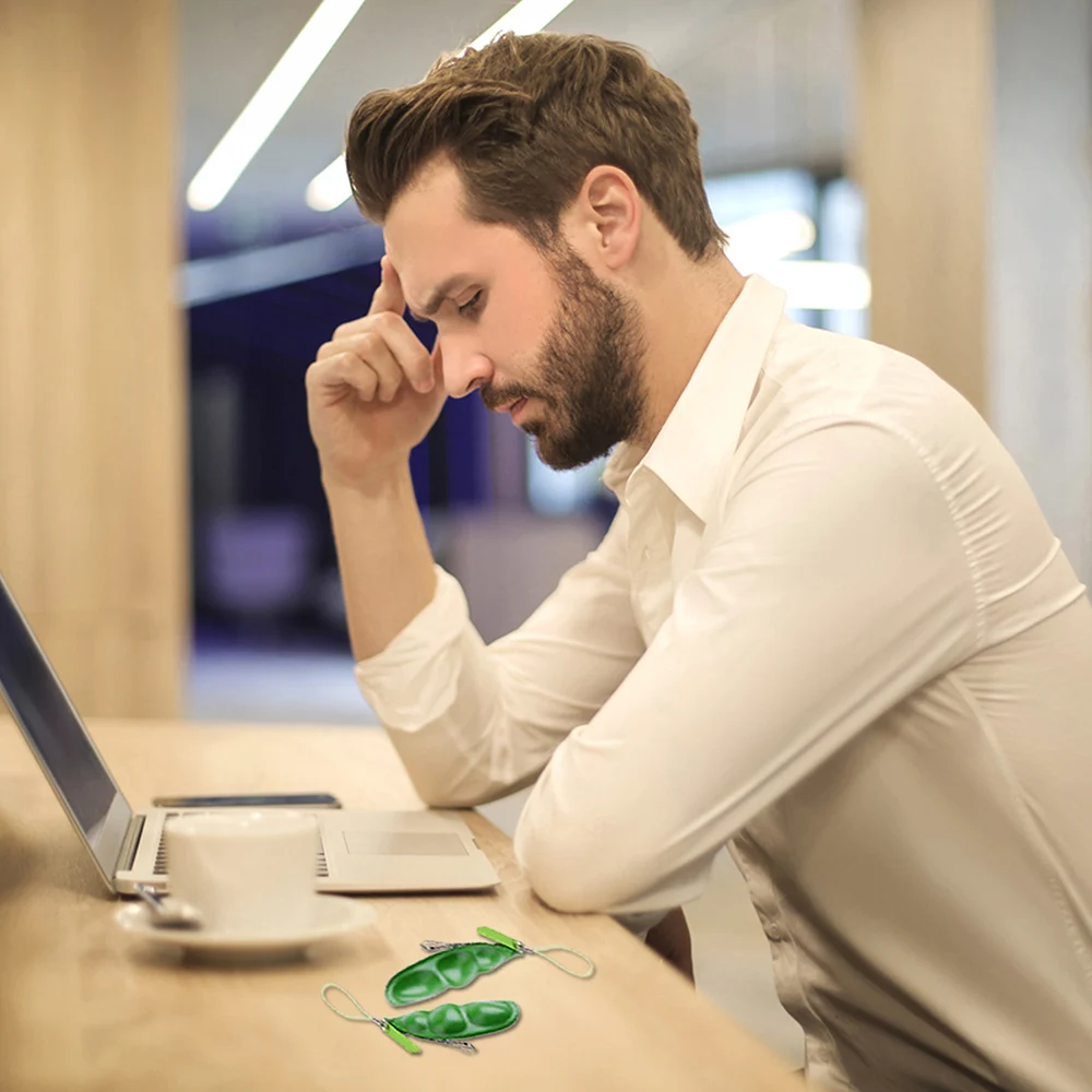 5/10/20Pcs 짜기 콩 Fidget 장난감 스트레스 릴리프 Fidget 장난감 재미 있은 Squishy 콩 완두콩 포퍼 귀여운 키 체인 파티 호의