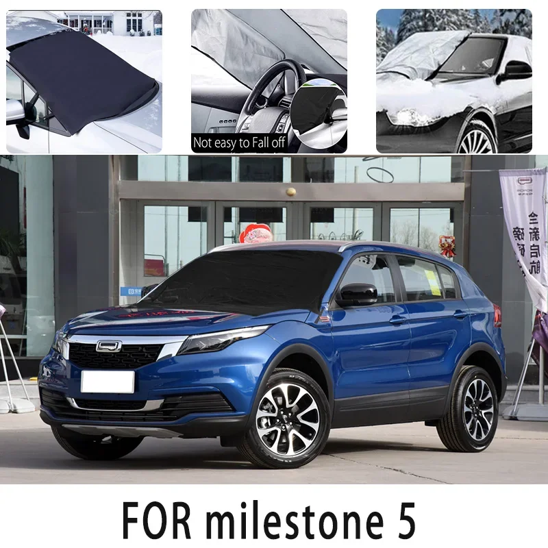 

Carsnow cover front coverfor milestone 5 snowprotection heat insulation shade Sunscreen wind Frost prevention car accessories