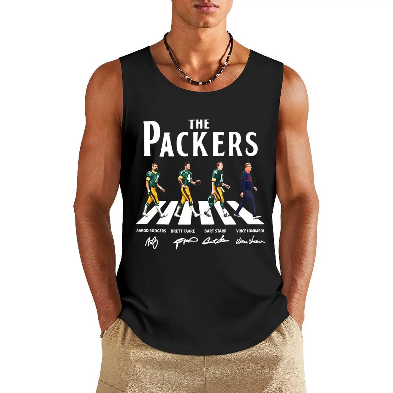 

The Packers Abbey Road Signature Trend Tank Top sleeveless Men's gym