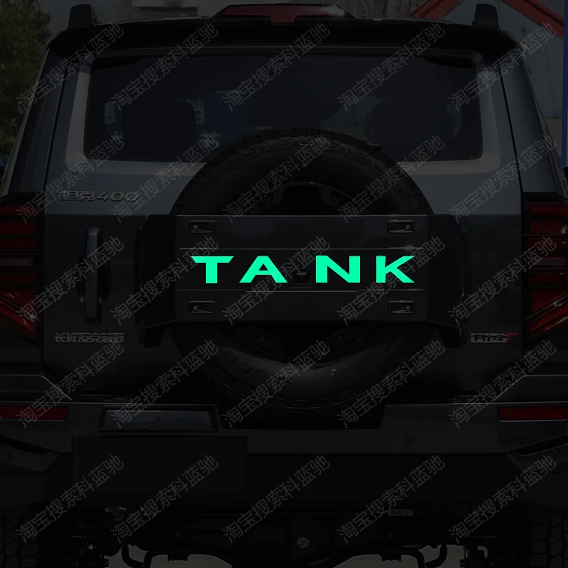 

For Tank 400 Spare Tire Cover & Wheel Arch Reflective Decal Kit - Off-Road Exterior Styling Set