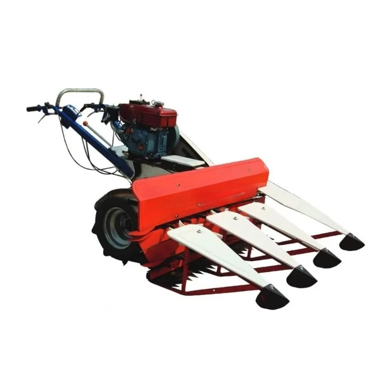Farm Two Wheel Self Propelled Reaper Harvesting Machine Mini Paddy Reape