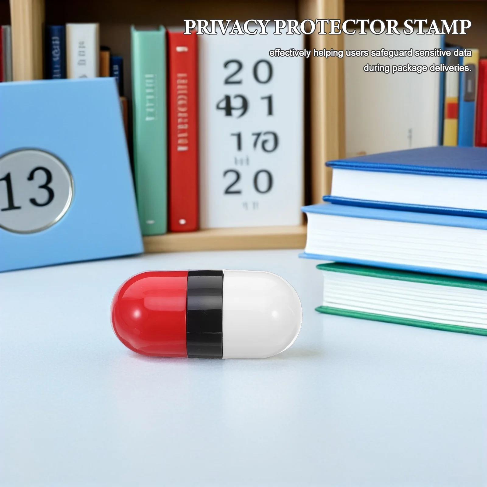 

2Pcs Dual End Roller Stamp Privacy Protector Address Blocker Stamp Wide Coverage Secure Personal Information Guard