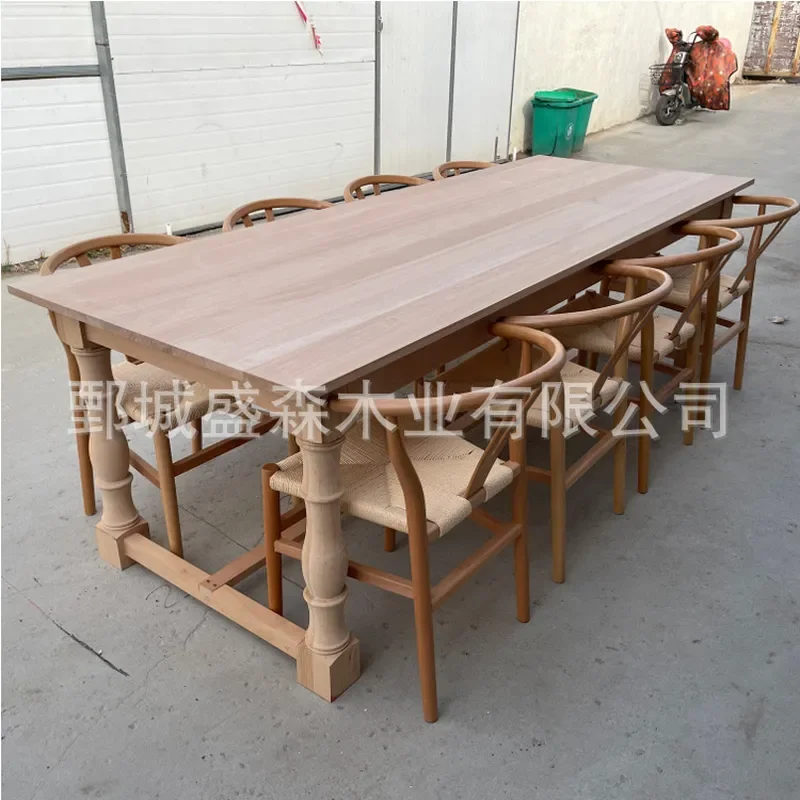 Rustic Pine Solid Wood Folding Farm Table Square Banquet Dining Desk for Outdoor Indoor Use Antique Log Finish