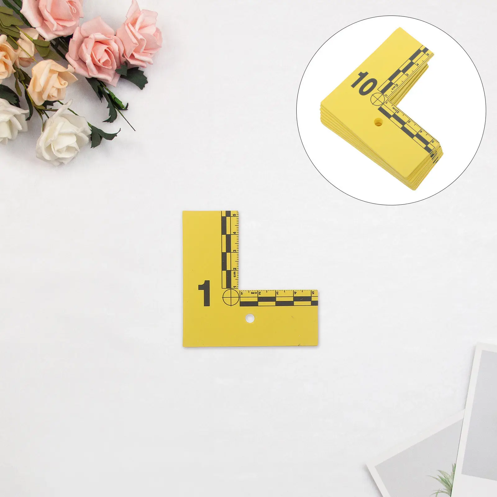 10pcs-evidence-identification-markers-waterproof-numbered-police-l-shaped-scale-ruler-forensic-crime-scene-investigation-tags