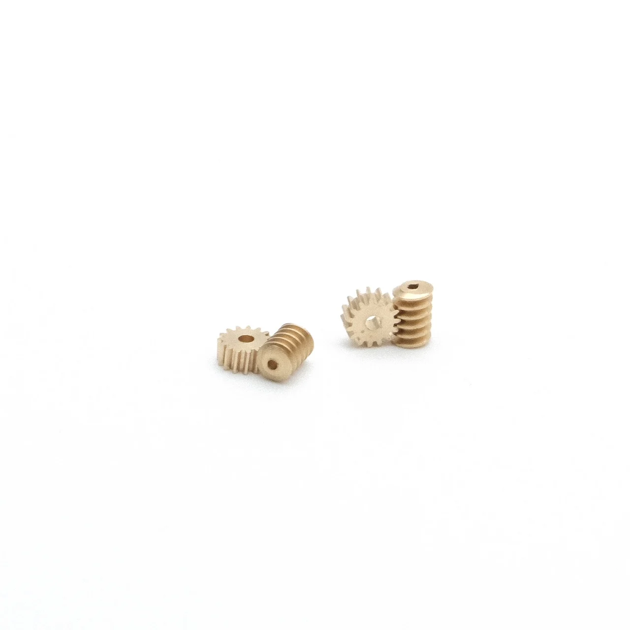 0.7MM 1mm Micro Static Modified Worm Gear 0.2M 15T Brass 90-degree Transmission Model Gear 1:87