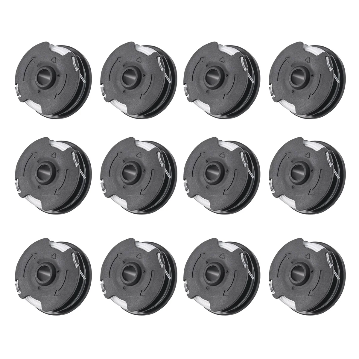 Pack of 12 for Parkside PRT 550 A1/B2/C3 Mowing Spools Suitable for Parkside Mowers