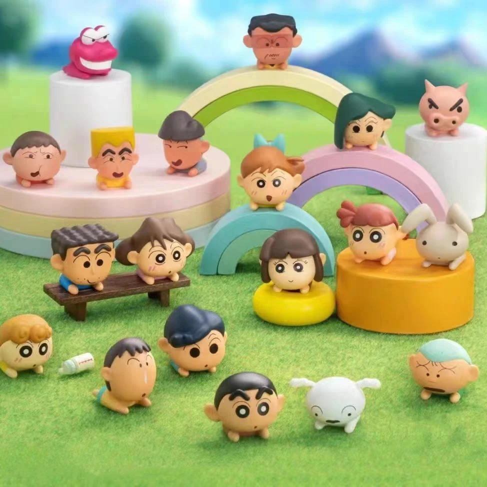 

21 Styles Mini Crayon Shin-chan Saiyan Anime Figures Cartoon Collectible Model Kawaii Doll Kids Toys Birthday Gifts