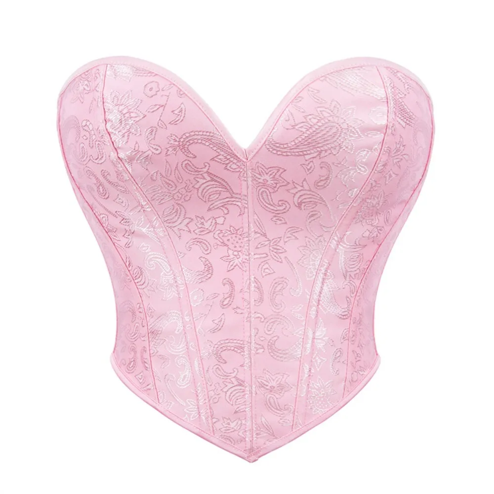 

Ropa Sexy Mujer Puta Lenceria Corset Bielizna A Frenchstyle Floral and Fresh Printed Corset for Women Shaping Top Burlesque