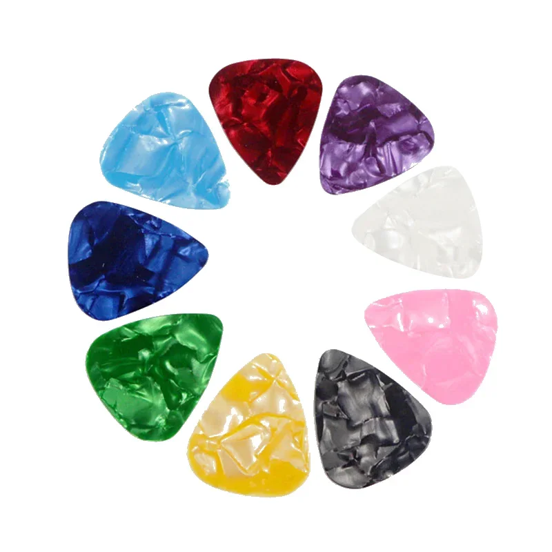 10 Stück Gitarren picks Plektrum Mediator Celluloid elektrische glatte Gitarre Picks Bass akustische E-Gitarre Zubehör