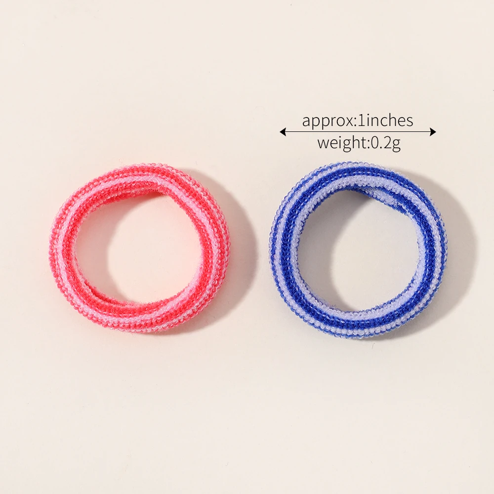 20/50/100pcs Girls Colourful Disposable Rubber Band Hair Ties Headband Children Ponytail Holder Bands Kids Hair Accessories