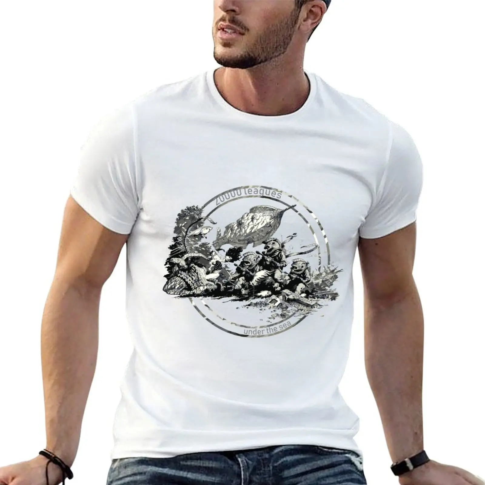 

t under for leagues tees shirts 20000 cotton man sea shirts for graphic T-Shirt t man the
