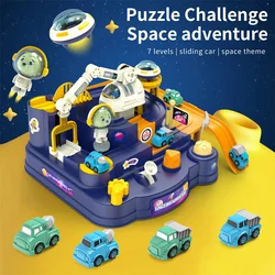 Space Adventure Children Board Game Toys Upgrade Racing Car Model Family Party Parent-child Interaction Table Game Challenge Car