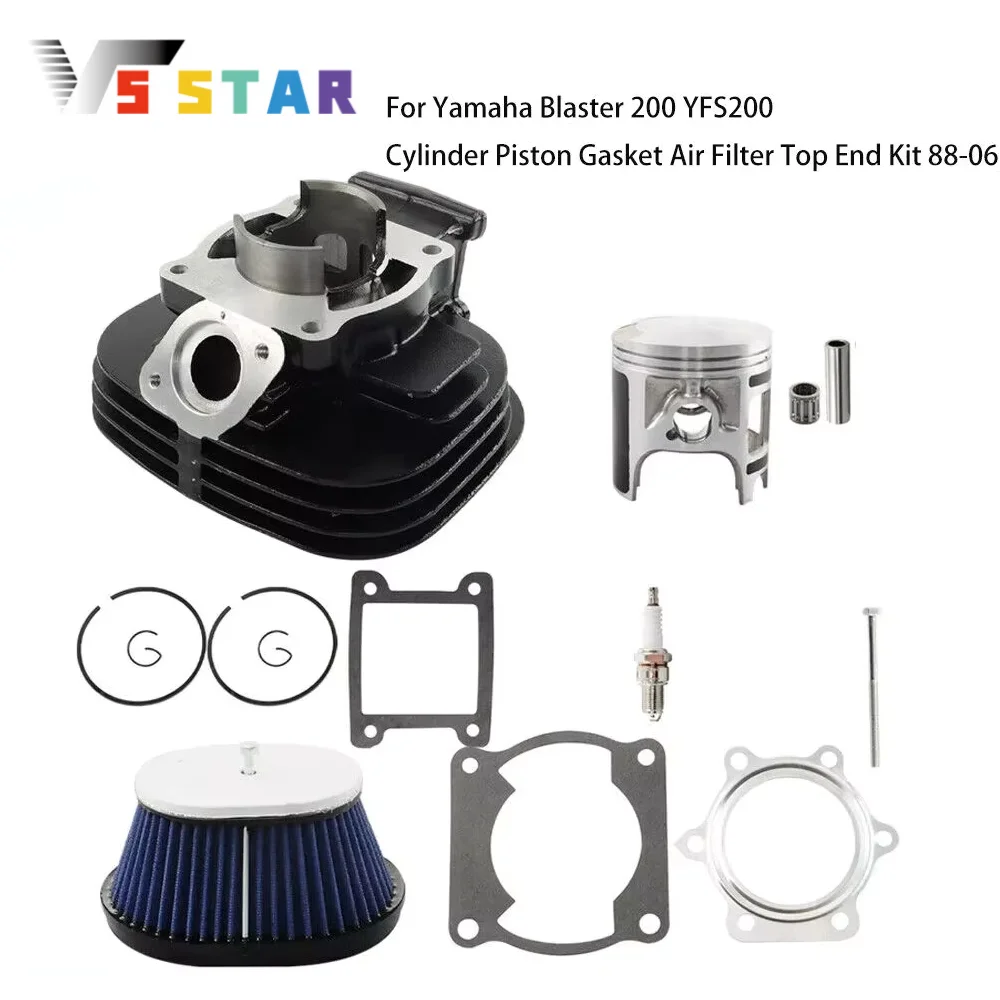 

XJ-11181-00-00 3JM-11351-02-00 2XJ-11631-01-97 Cylinder Piston Gasket Air Filter For 88-06 Yamaha Blaster 200 YFS200 MP-1213A